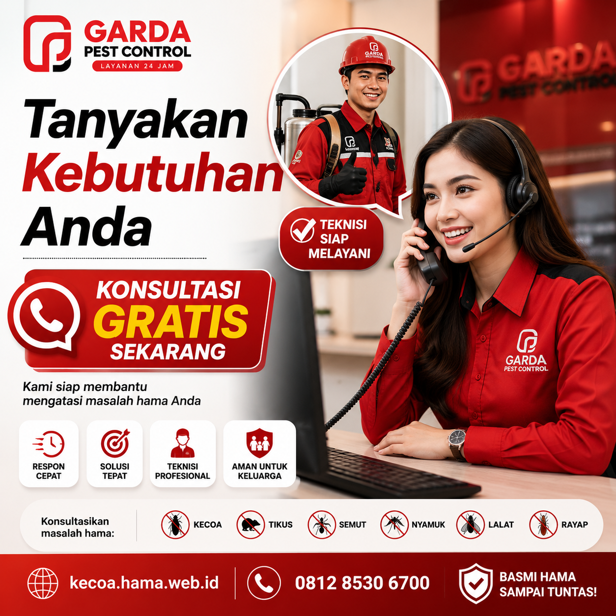 Jasa Pembasmi Kecoa di Bantul Layanan Home Service 24 Jam